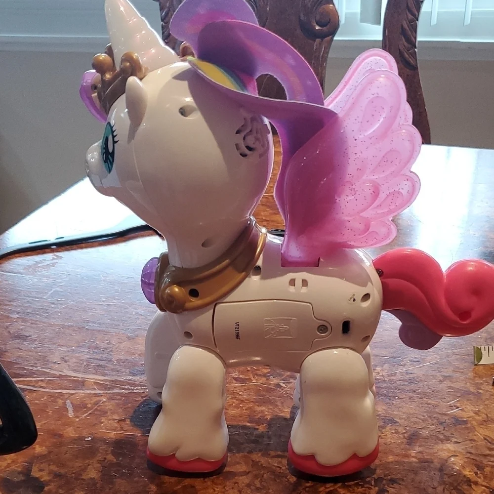 Magical Pink and White Unicorn Toy